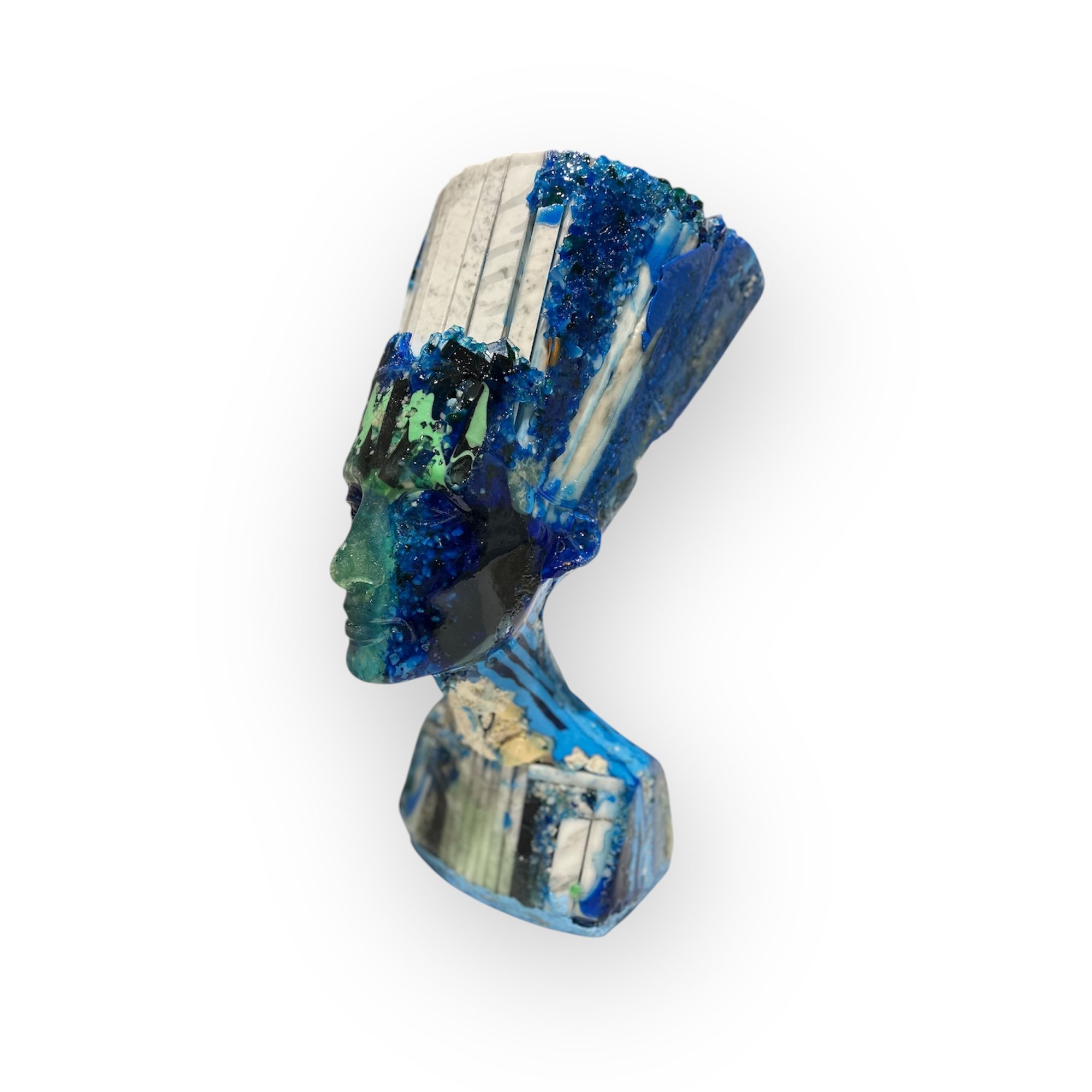 Nefertiti blue marble